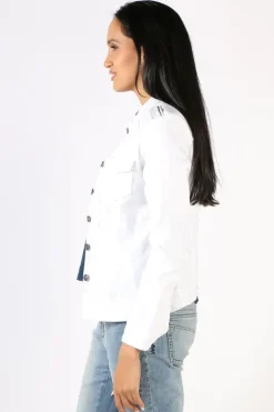 Threadz Military Jacket In White