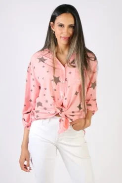 Threadz Star Shirt In Melon