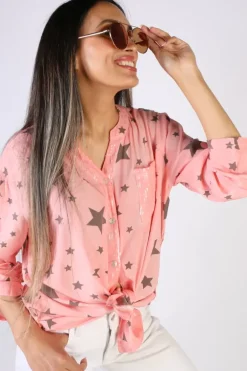 Threadz Star Shirt In Melon