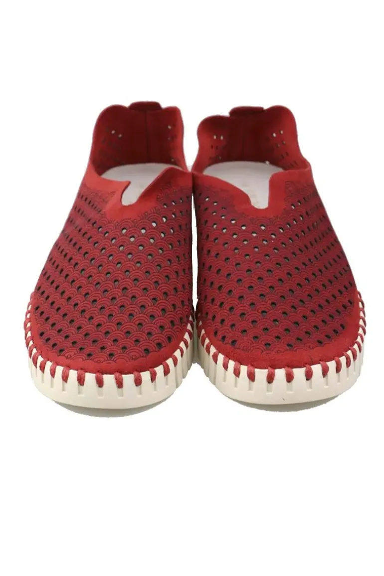 Tulip Flat By Ilse Jacobsen In Deep Red