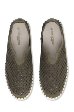 Tulip Platform Shoe By Ilse Jacosben In Olive