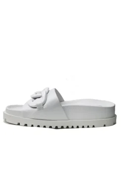Ubecca Sandal By Django & Juliette In Patent White