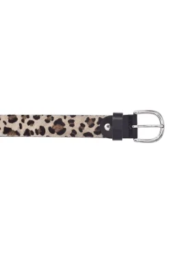 Vanzetti Leopard Belt In Cream