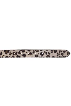 Vanzetti Leopard Belt In Cream