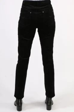 Vassalli Narrow Leg Pinwale Cord Jean In Black