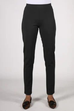 Vassalli Seamed Ponte Pant In Black