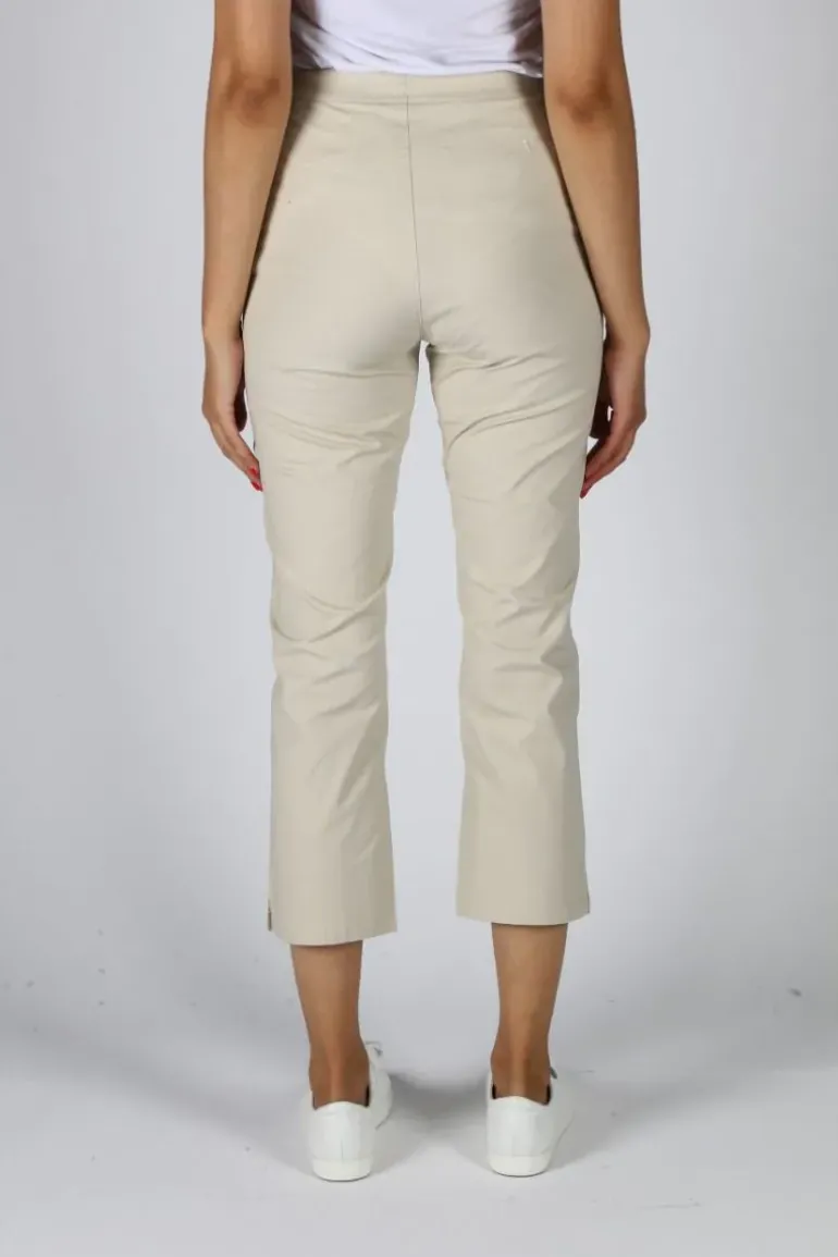 Vassalli Shore Poplin Pull On Pant In Sand