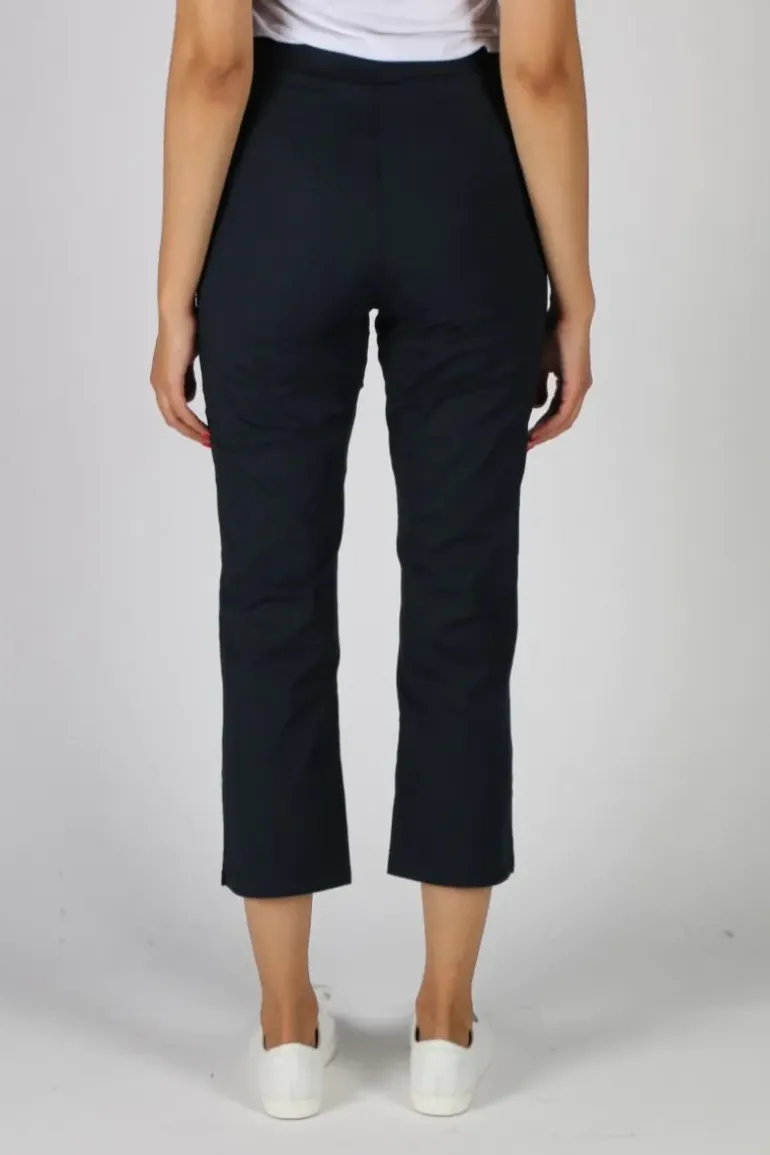 Vassalli Shore Poplin Pull On Pant In Navy