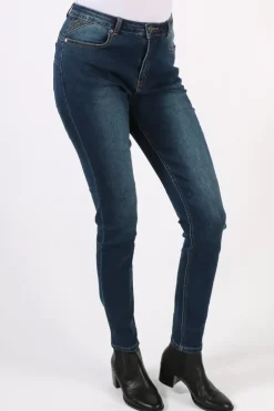 Vassalli Skinny Full Length Jean In Denim
