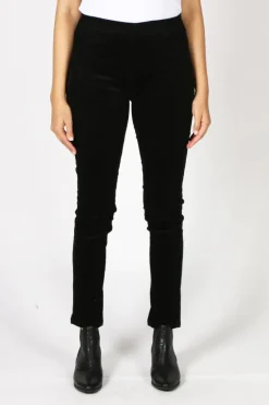 Vassalli Slim Corduroy Pant In Black
