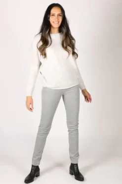 Vassalli Slim Corduroy Pant In Cloud