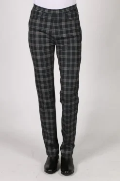 Vassalli Wide Leg Lord Pant In Check