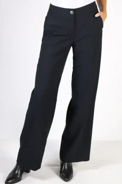 Verge Brooklyn Wide Leg Pant In Ink