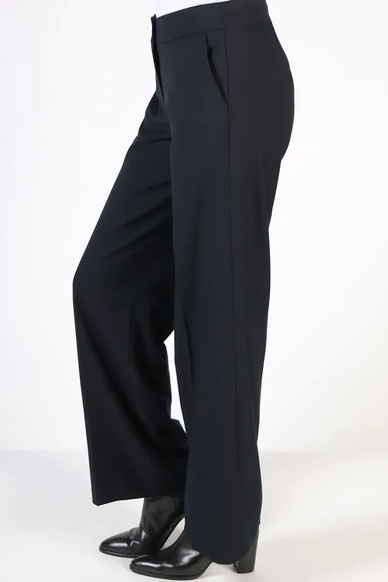 Verge Brooklyn Wide Leg Pant In Ink