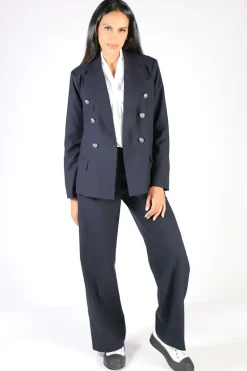 Verge Brooklyn Wide Leg Pant In Ink