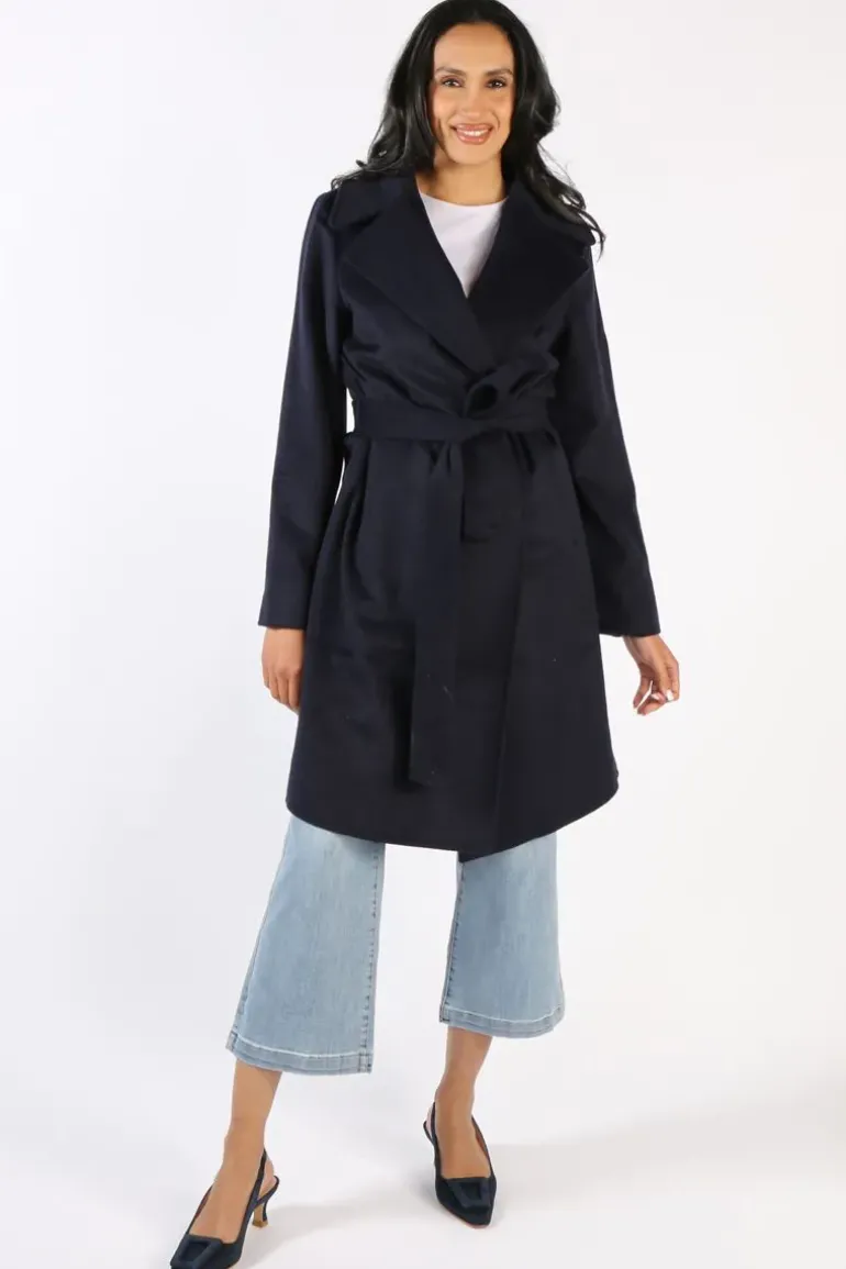 Verge Foxtail Coat In Ink