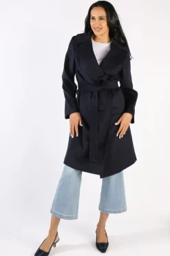 Verge Foxtail Coat In Ink
