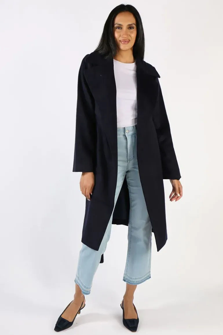 Verge Foxtail Coat In Ink