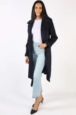 Verge Foxtail Coat In Ink