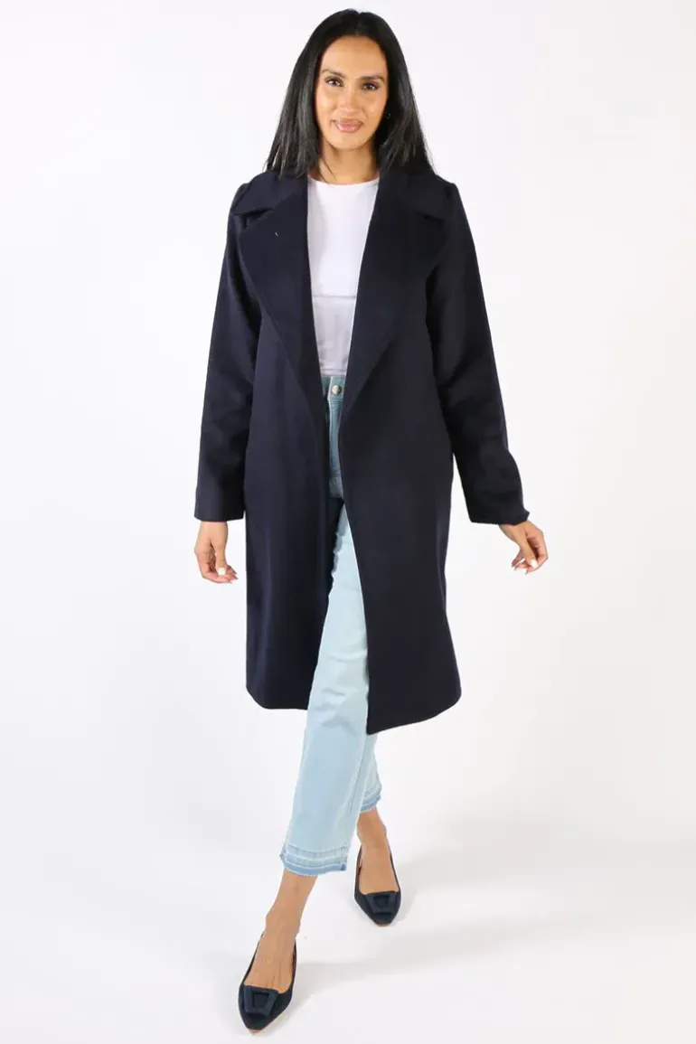 Verge Foxtail Coat In Ink