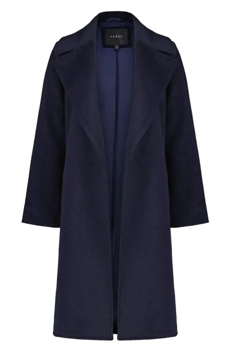 Verge Foxtail Coat In Ink