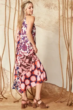 Verge Montella Midi Dress In Print