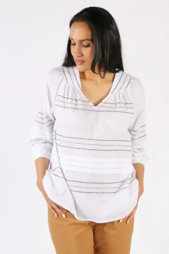 Verge Sugar Top In White