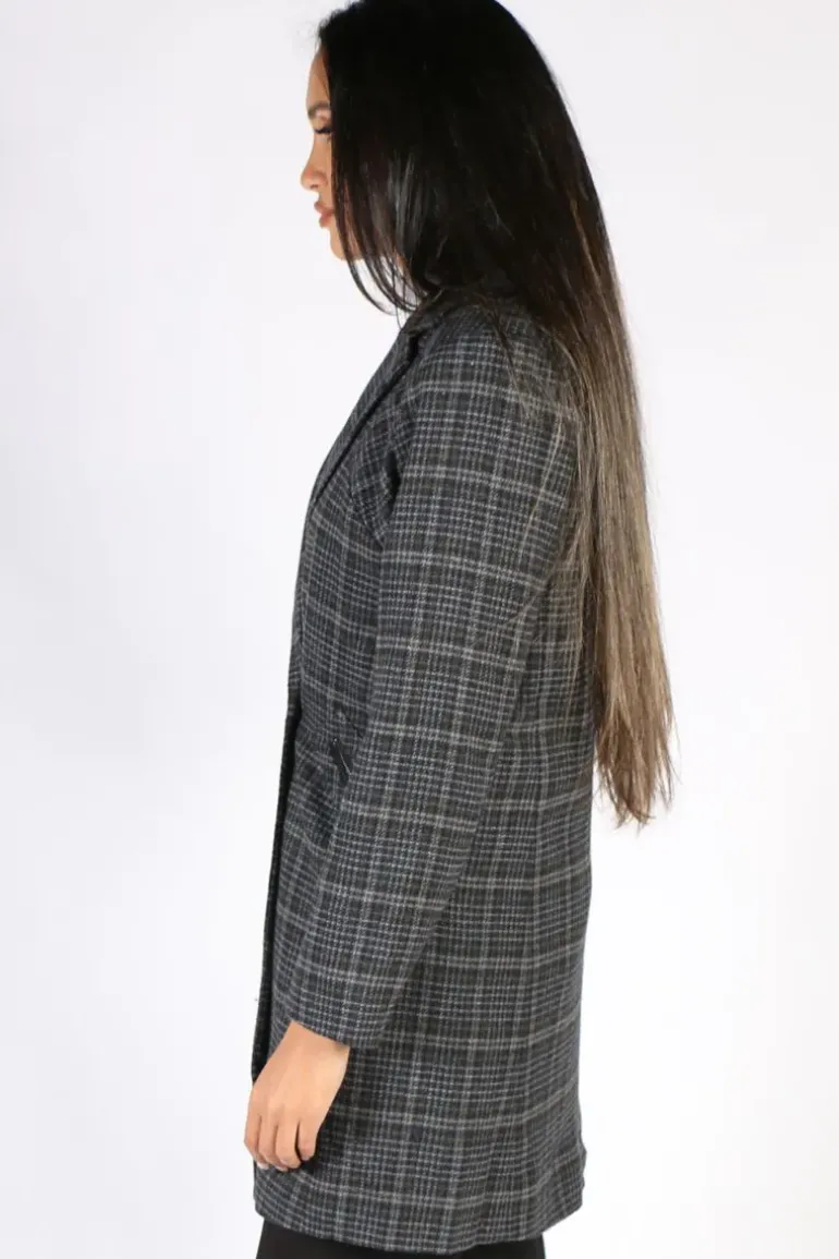 Verge Terrace Coat In Check