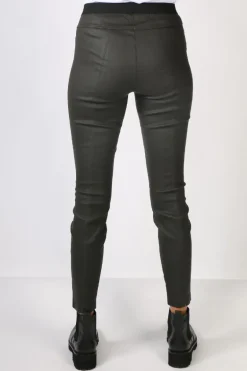 Waxed Stretch Perugia Pant By Lounge In Olive