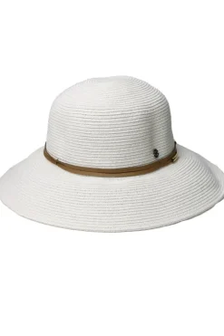 Wide Brim Hat By Cherry Red In White