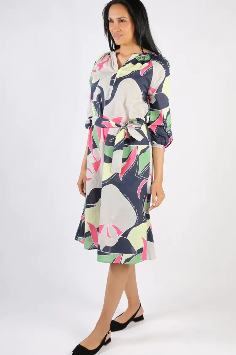 Yarra Trail Abstract Print Dress