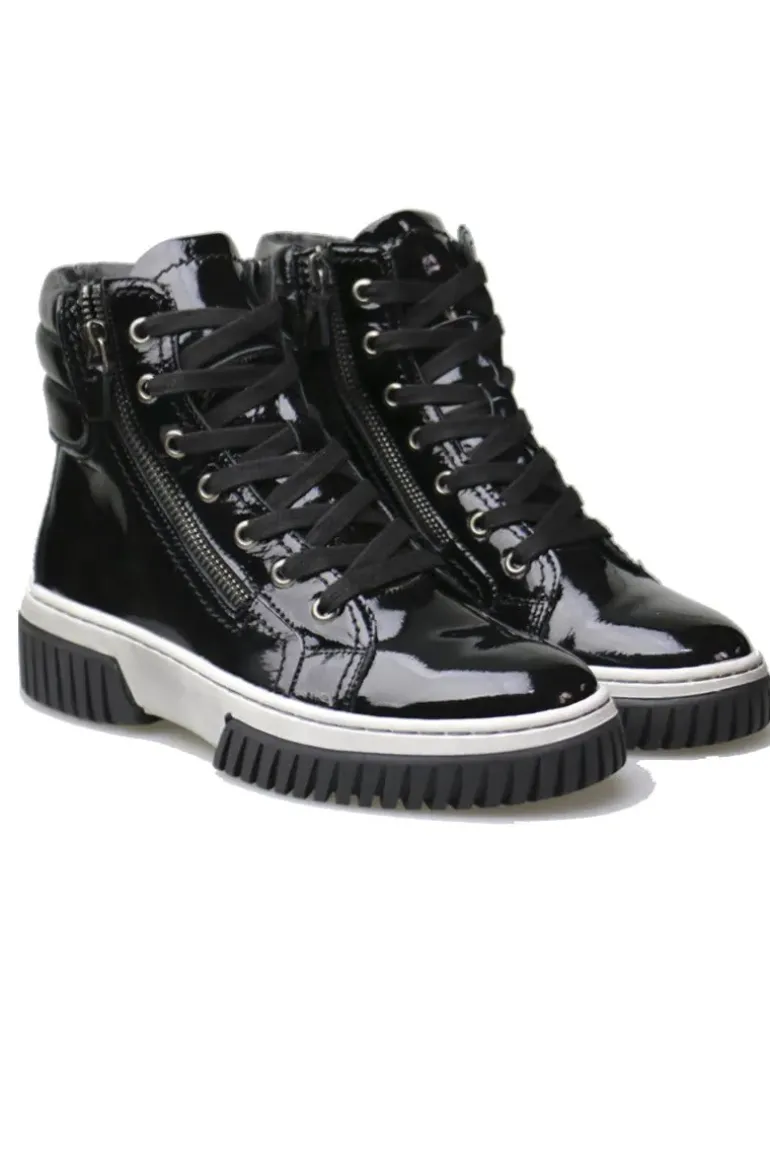 Yipee Sneaker Boot By Django & Juliette In Patent Black