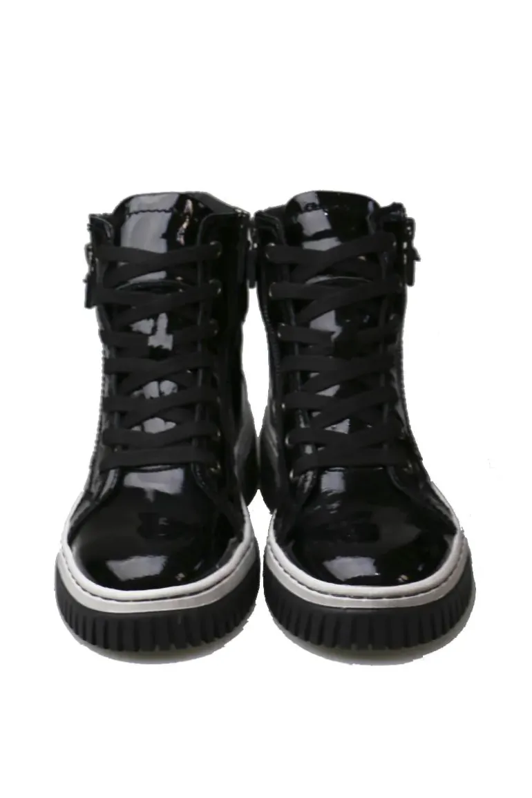 Yipee Sneaker Boot By Django & Juliette In Patent Black