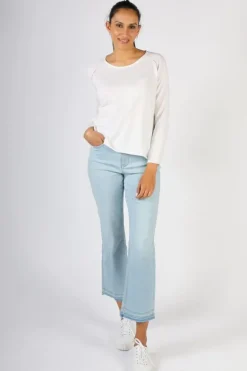 Zaket & Plover Hand Stitched Jumper In White