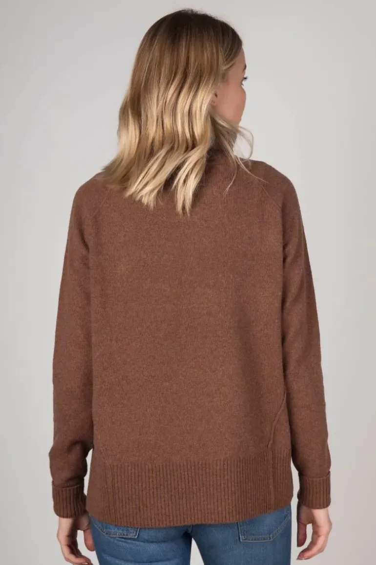 Zaket & Plover Snood Jumper In Tan